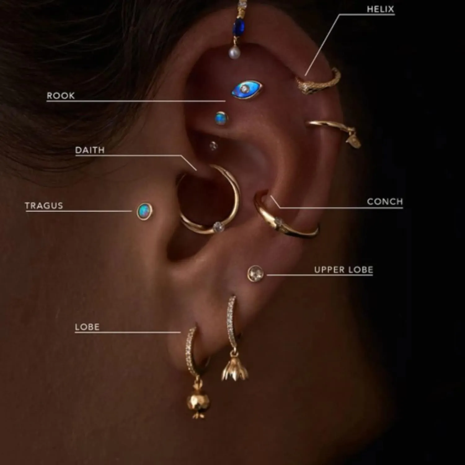 14k Solid Gold Pave Huggie Earring, Round Solitaire Drop Dangle, Handmade Hoop Jewelry Gift for Her.