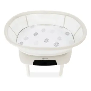 4Moms MamaRoo sleep bassinet sheet - White/Crosshatch