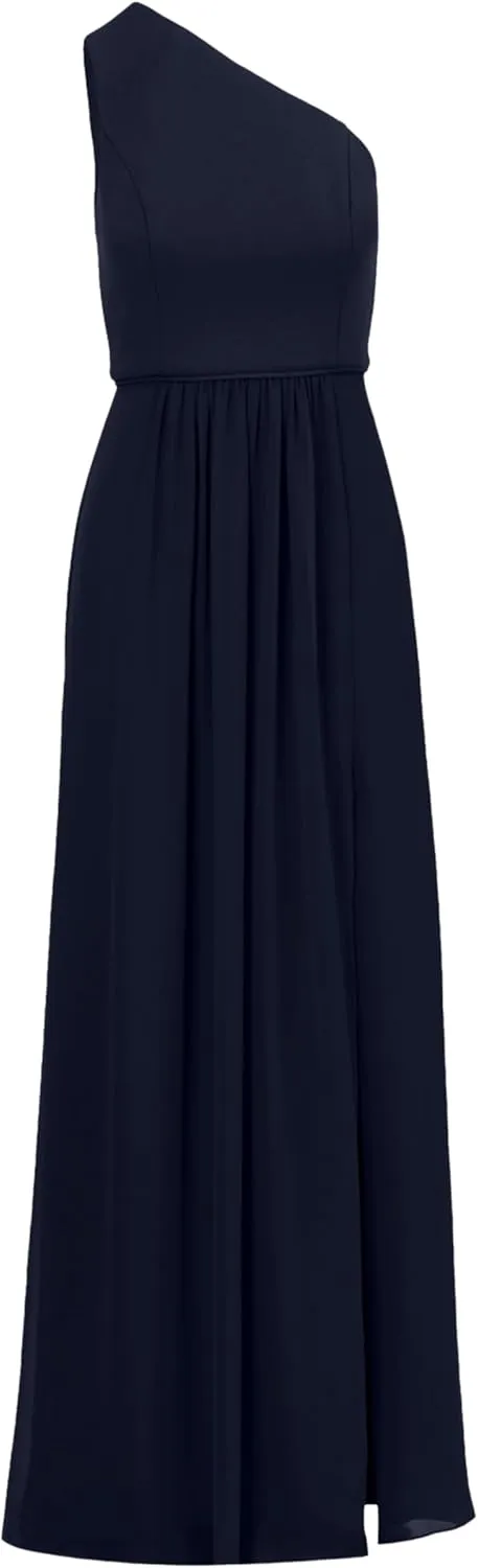 Adrianna Papell Women's One Shoulder Chiffon Gown