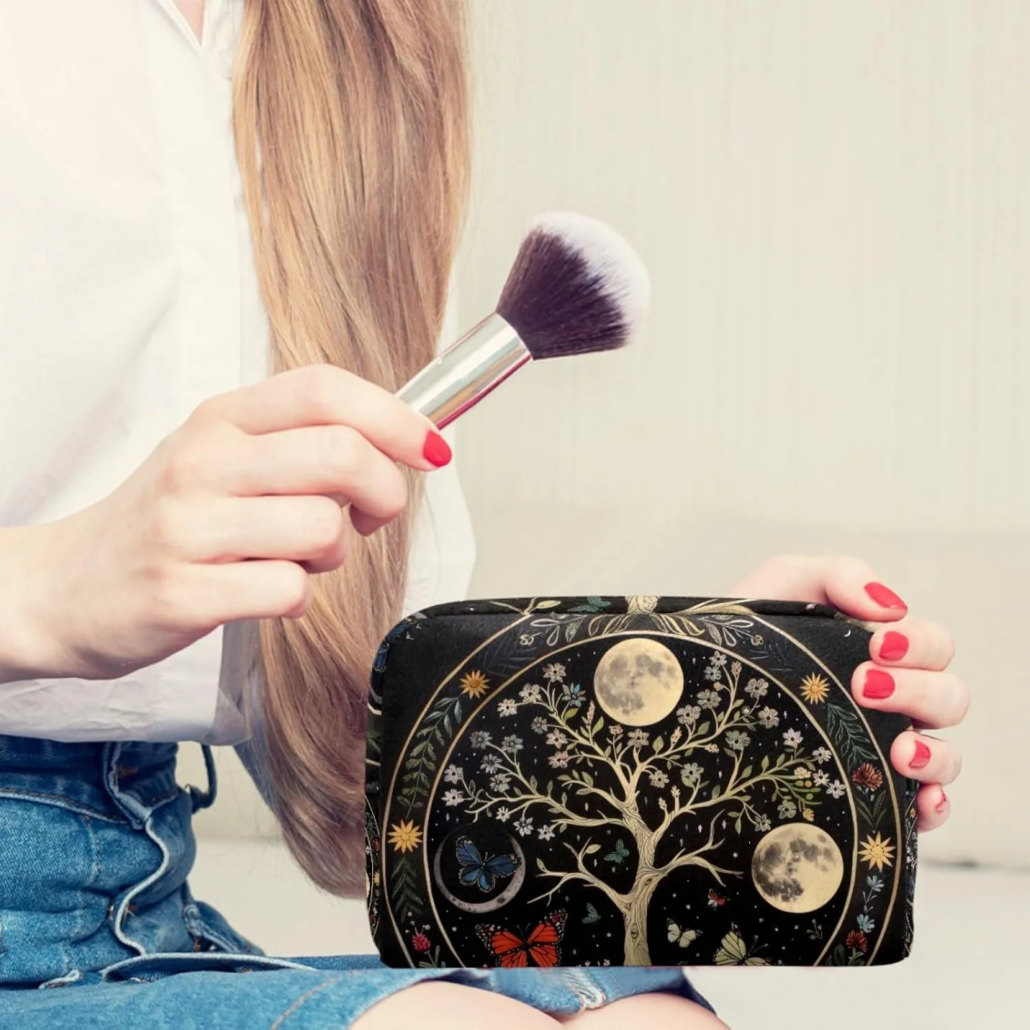 Aesthetic Moon Phase Nature Flower Plant Butterfly