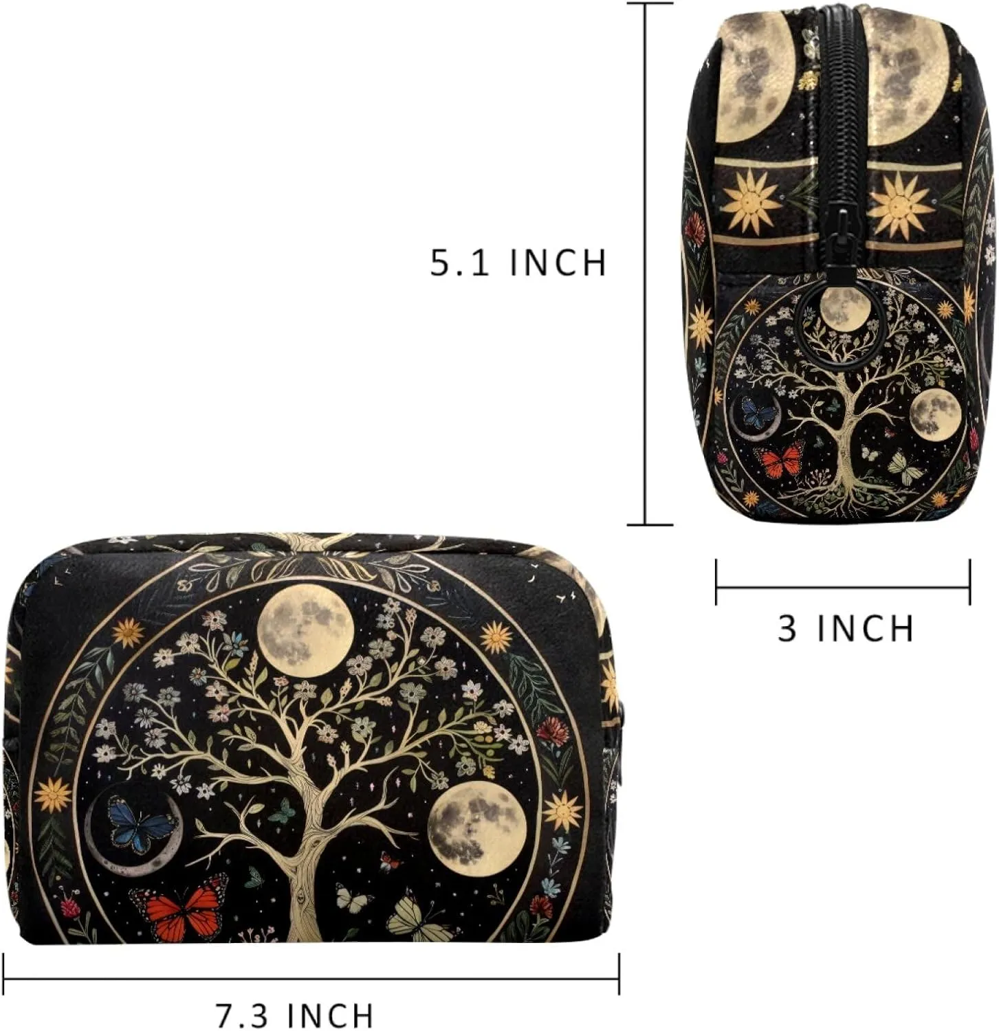 Aesthetic Moon Phase Nature Flower Plant Butterfly