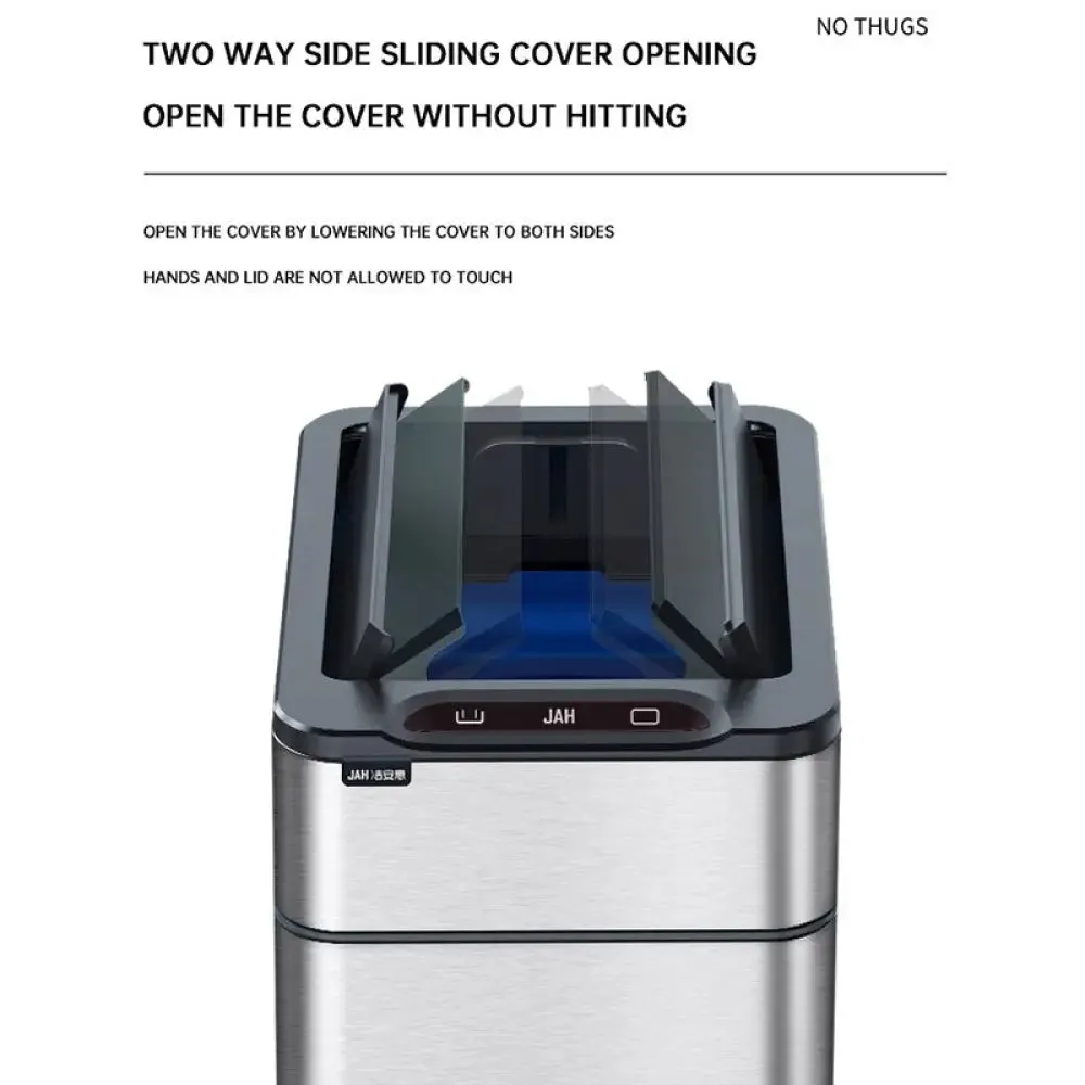 Automatic Smart Large Capacity Induction Trash can with Lid for Kitchen, Living Room