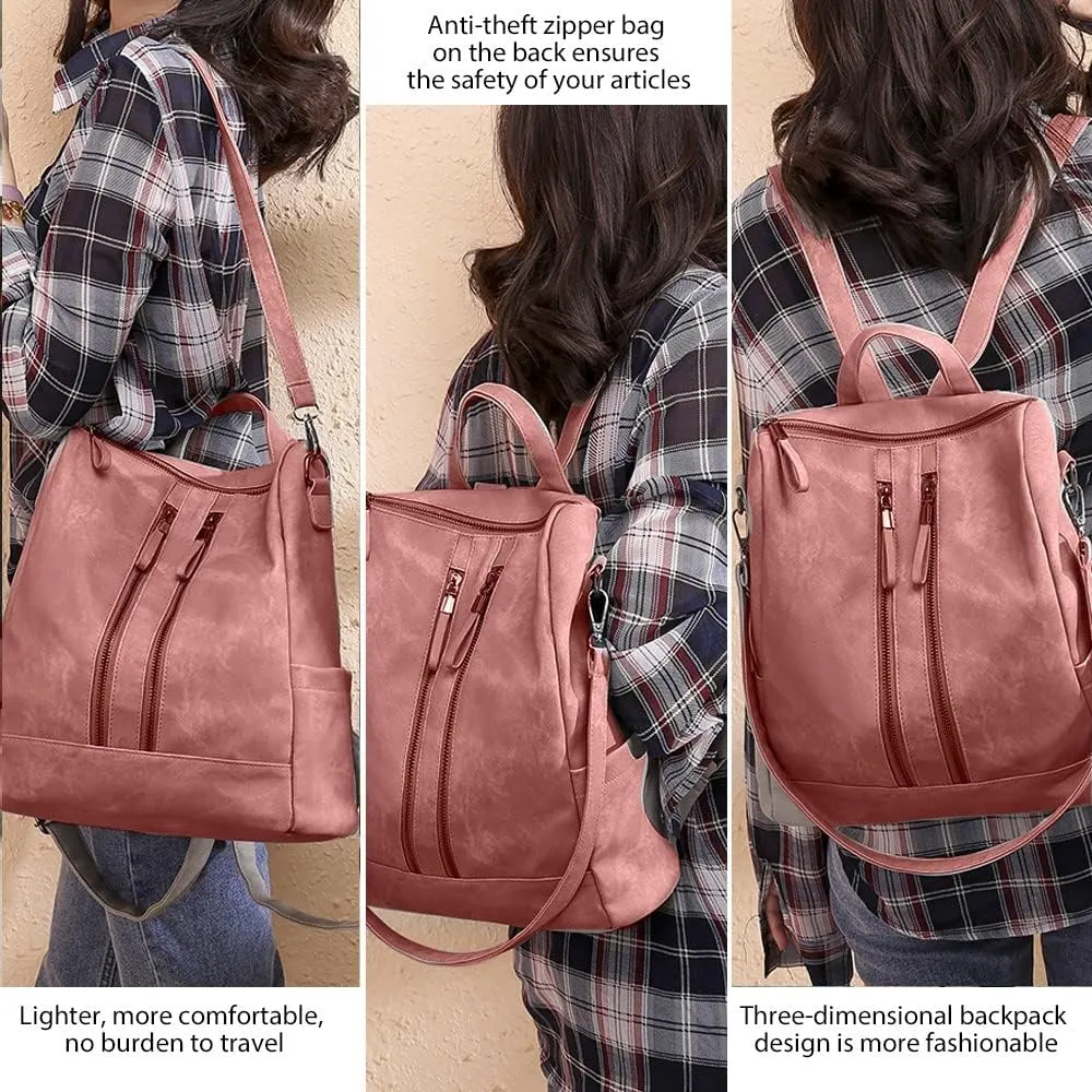 Backpack Purse for Women, Women Backpack Purse Small Leather Waterproof Anti-theft Shoulder Bags Handbags Ladies