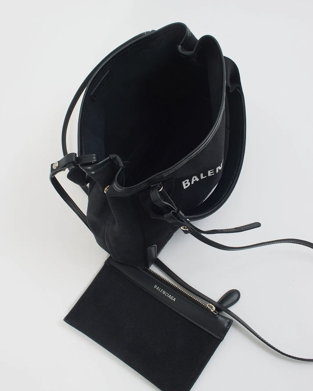 Balenciaga Black Canvas Cabas XS 2way Bag