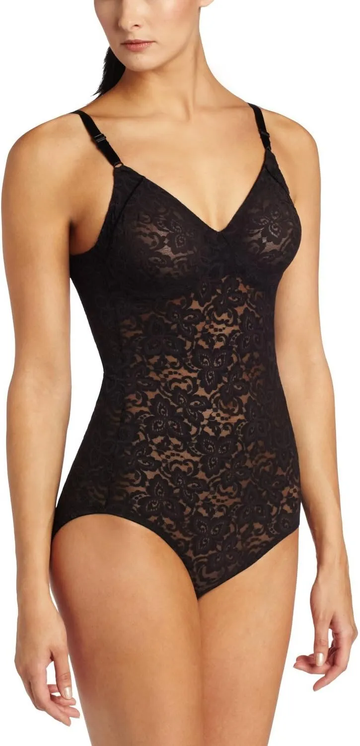 Bali womens Lace 'N Smooth Shaper Df8l10 shapewear bodysuits, Black, 40D US