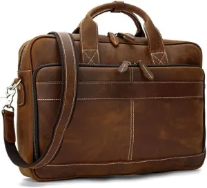 Business Men's Laptop Briefcase Bag Men's Laptop Men's Briefcase Document Bag Men's Leather