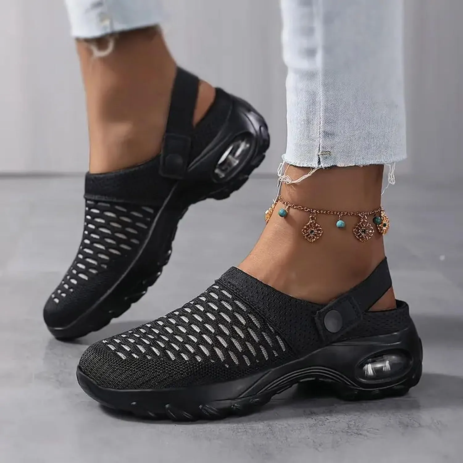 Cathalem Sandals for women 2024 Women's Orthopedic Clogs with Air Cushion Support to Reduce Back and Knee Pressure