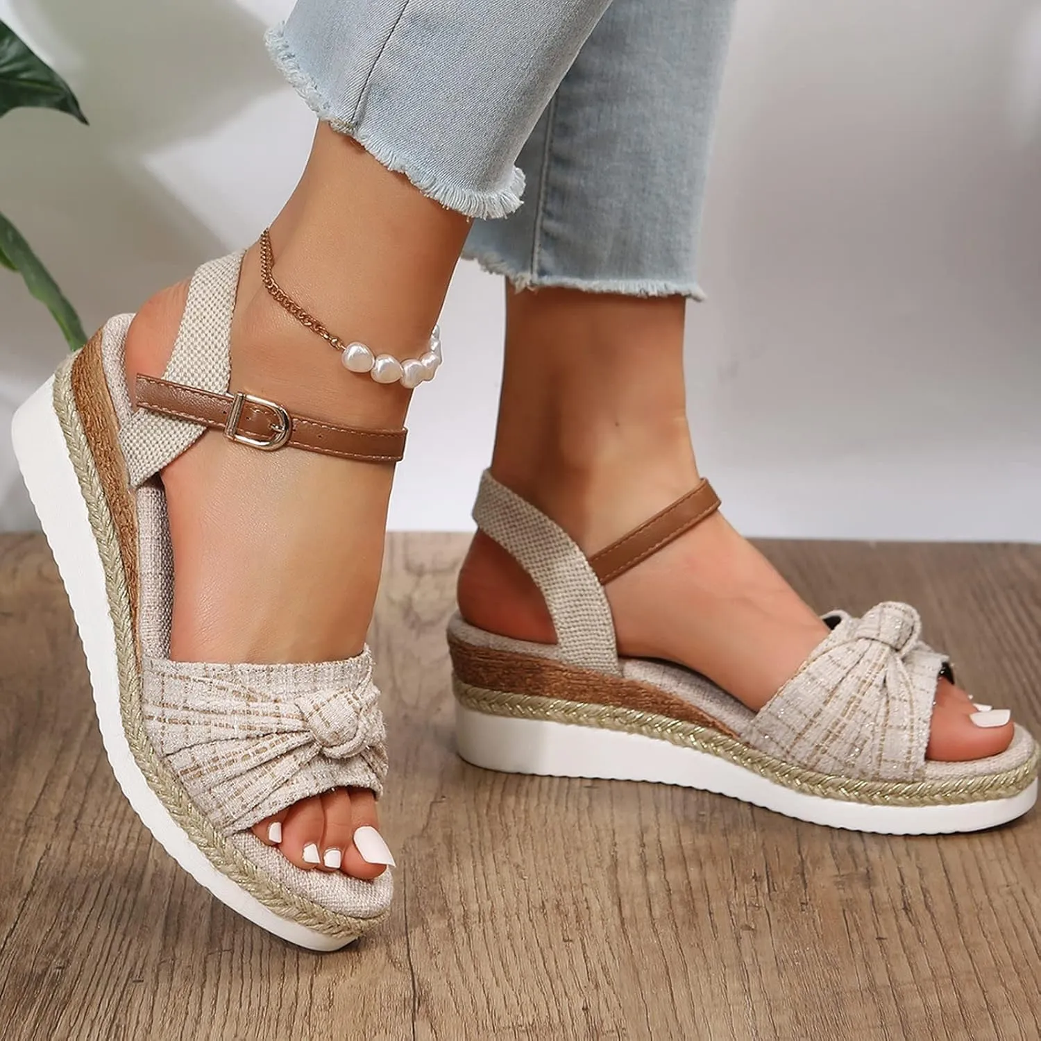Cathalem Summer Sandals for Women 2024 Orthotic Walking Sandals Women Fashion Comfortable Sandals Arch Support Sandals