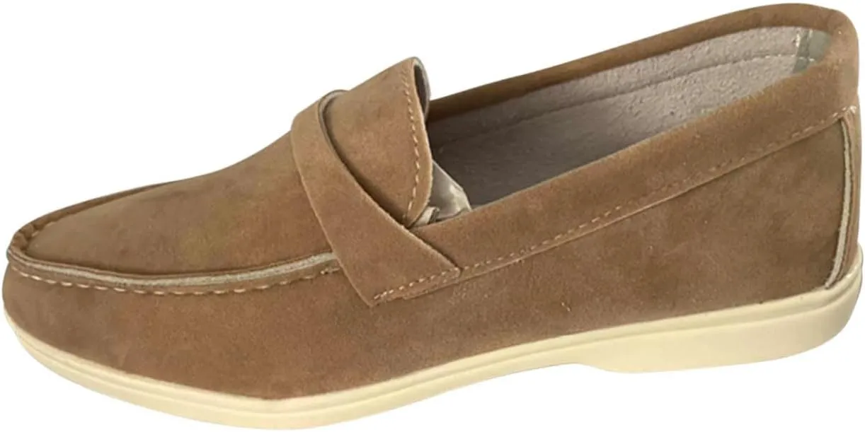 Comfy Loafers for Women, Penny Loafers Heeled Slip On Business Casual Shoes Driving Moccasins for Dressy Work School