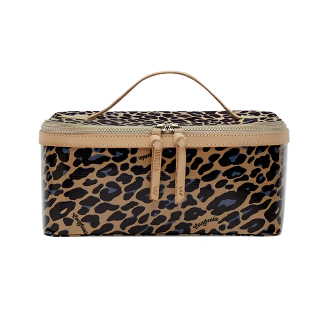 Consuela Women's Blue Jag Train Case Bags