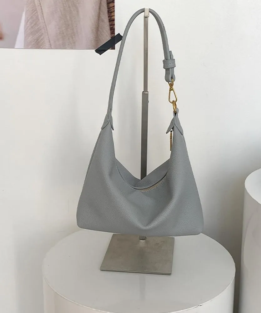 Crescent Shoulder Bag for Women Brown Leather Handbag Clutch Tote Purse Satchel Work Purses Underarm Bag 2025