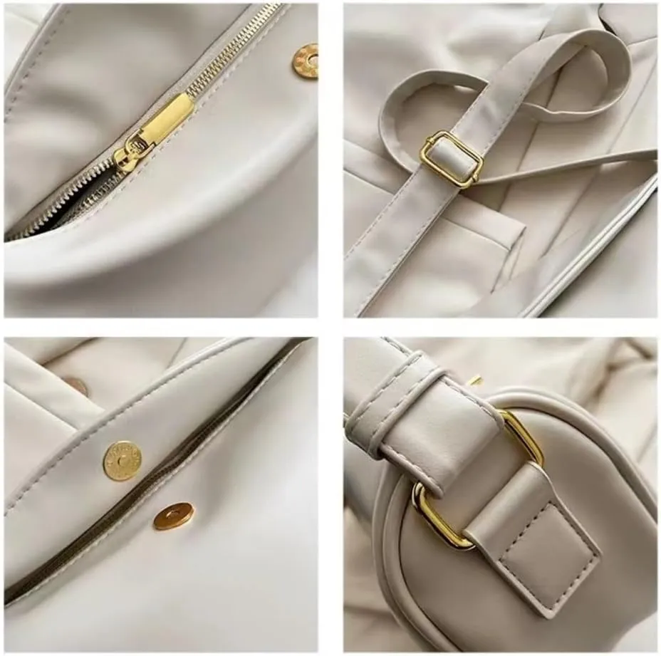 Crossbody Bag for Women Large PU Leather Shoulder Purse Casual Hobo Crossbody Handbag Crescent Bags Satchel Dumpling Bag