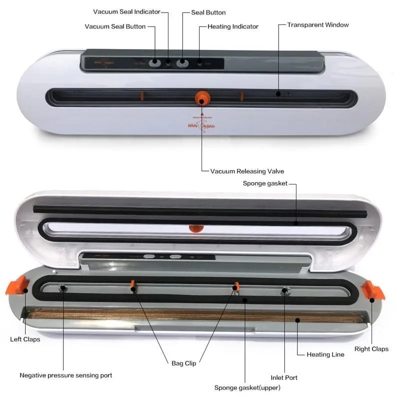 Electric Vacuum Sealer with 10 pcs Food Saver Bags