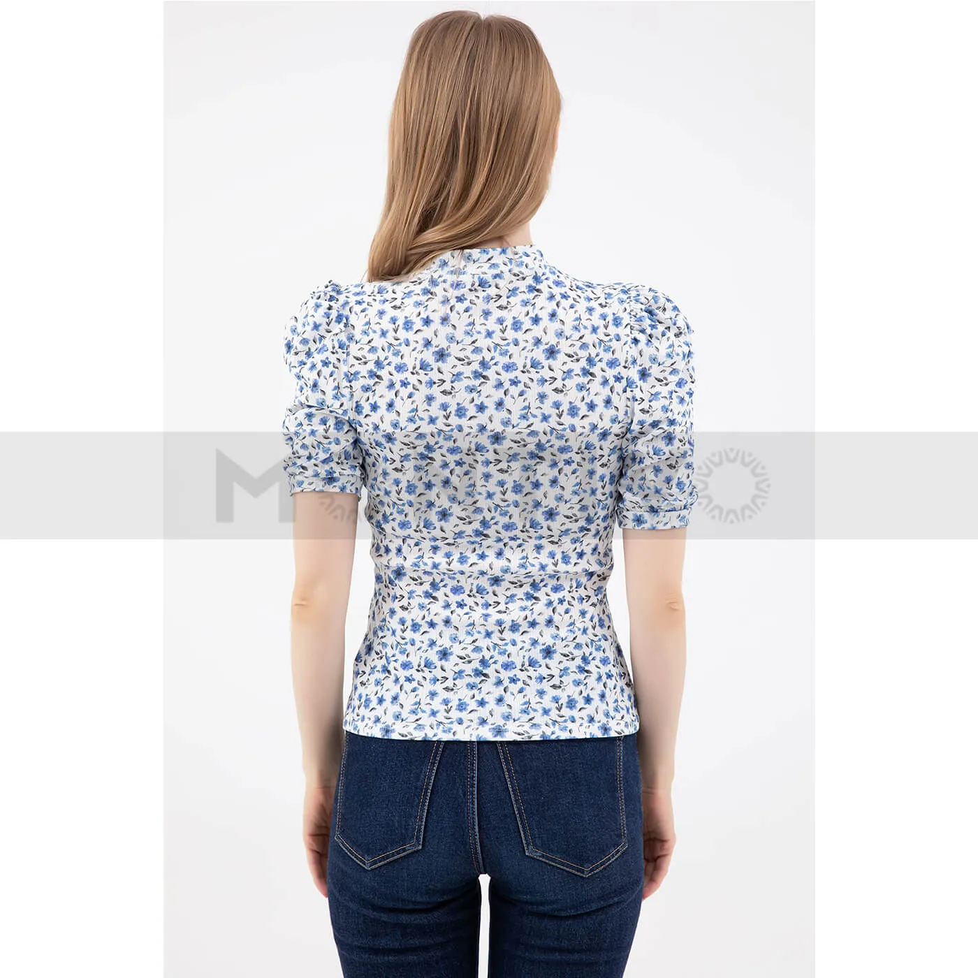 Floral Half Sleeves Top