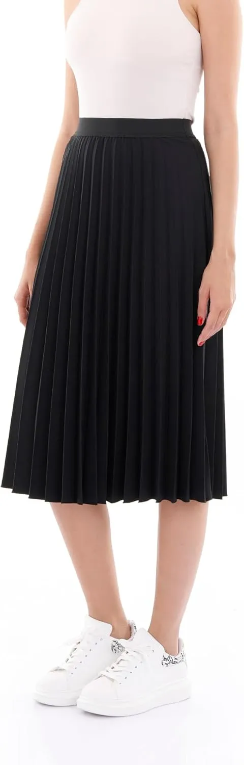 G-Line Midi Skirts for Women, Pleated Skirts for Women, High Waisted Skirt for Women, Knee Length Skirt, Women's Skirts
