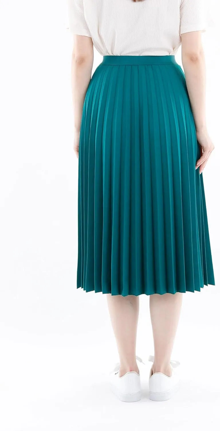 G-Line Midi Skirts for Women, Pleated Skirts for Women, High Waisted Skirt for Women, Knee Length Skirt, Women's Skirts