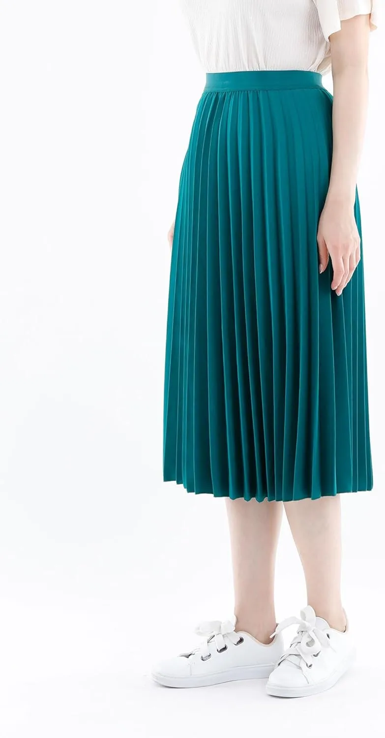 G-Line Midi Skirts for Women, Pleated Skirts for Women, High Waisted Skirt for Women, Knee Length Skirt, Women's Skirts