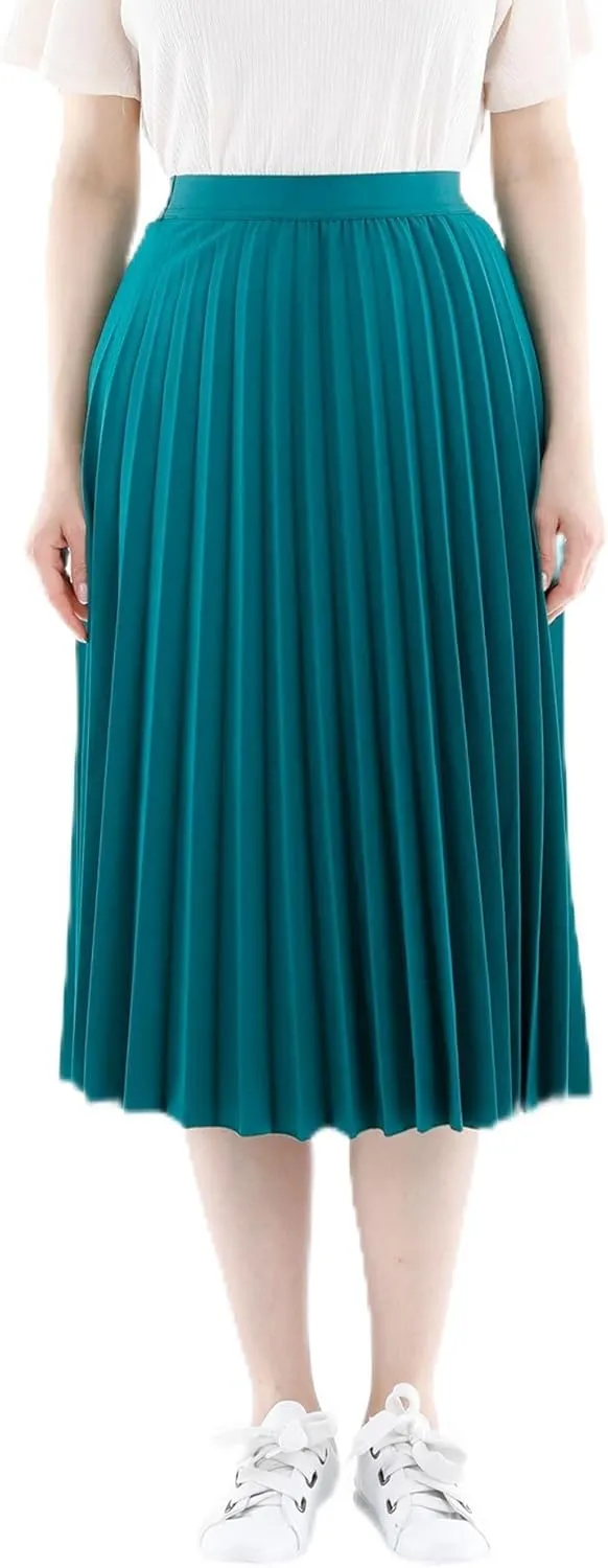 G-Line Midi Skirts for Women, Pleated Skirts for Women, High Waisted Skirt for Women, Knee Length Skirt, Women's Skirts
