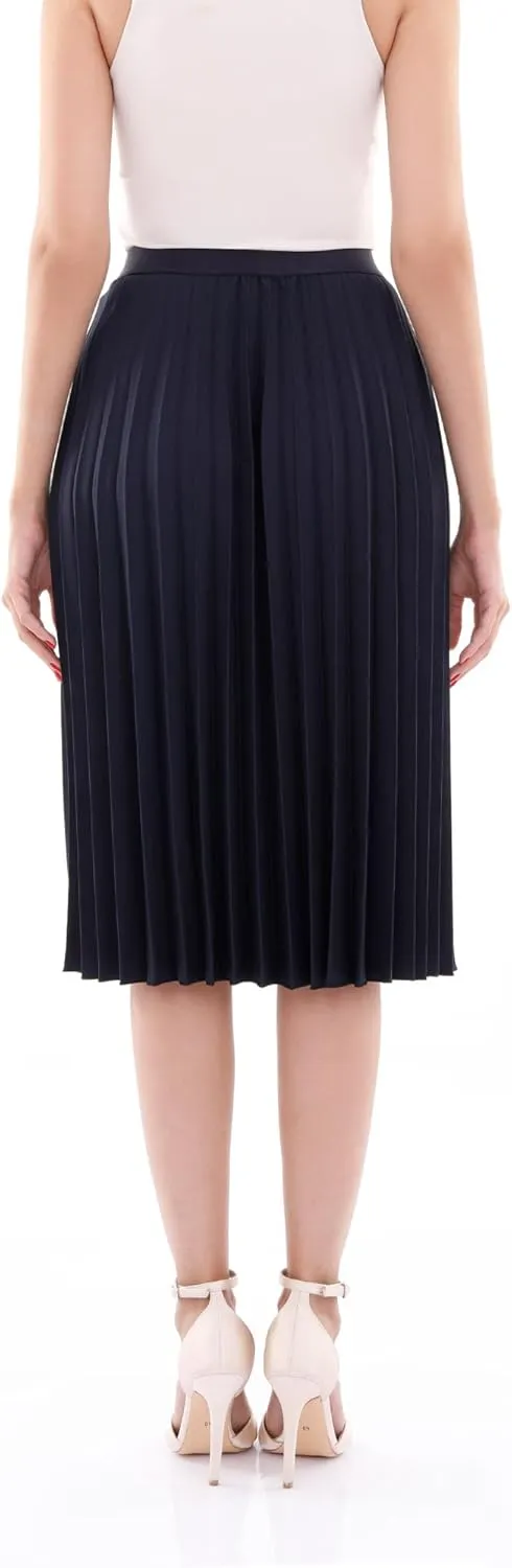 G-Line Midi Skirts for Women, Pleated Skirts for Women, High Waisted Skirt for Women, Knee Length Skirt, Women's Skirts
