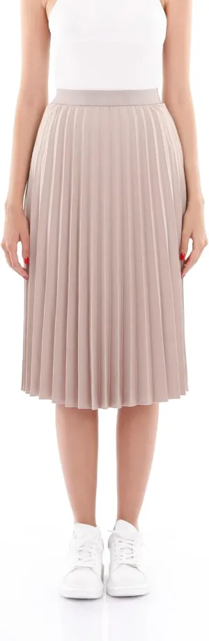G-Line Midi Skirts for Women, Pleated Skirts for Women, High Waisted Skirt for Women, Knee Length Skirt, Women's Skirts