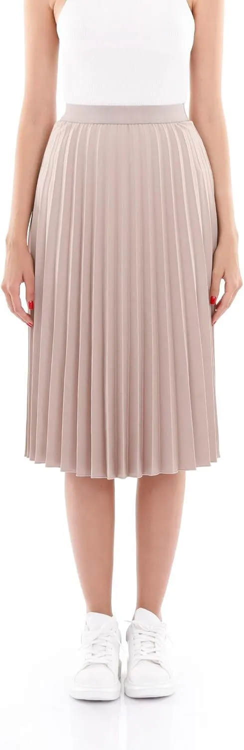 G-Line Midi Skirts for Women, Pleated Skirts for Women, High Waisted Skirt for Women, Knee Length Skirt, Women's Skirts
