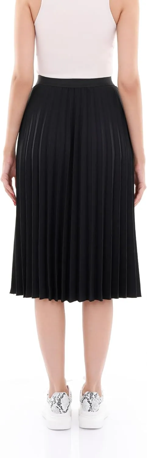 G-Line Midi Skirts for Women, Pleated Skirts for Women, High Waisted Skirt for Women, Knee Length Skirt, Women's Skirts