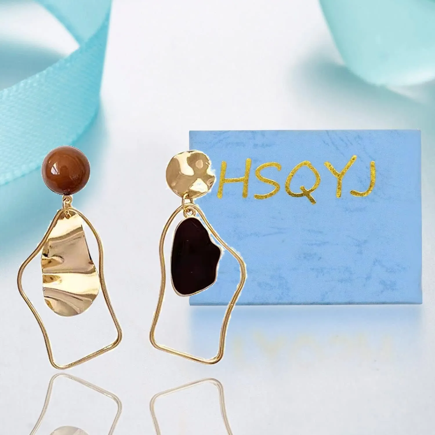 Geometric Triangle Earring Metal Simple Drop Dangle Earring Plating Gold Black Bohemian Dangling Costume Earring For Women Bar Party Fashion Jewelry