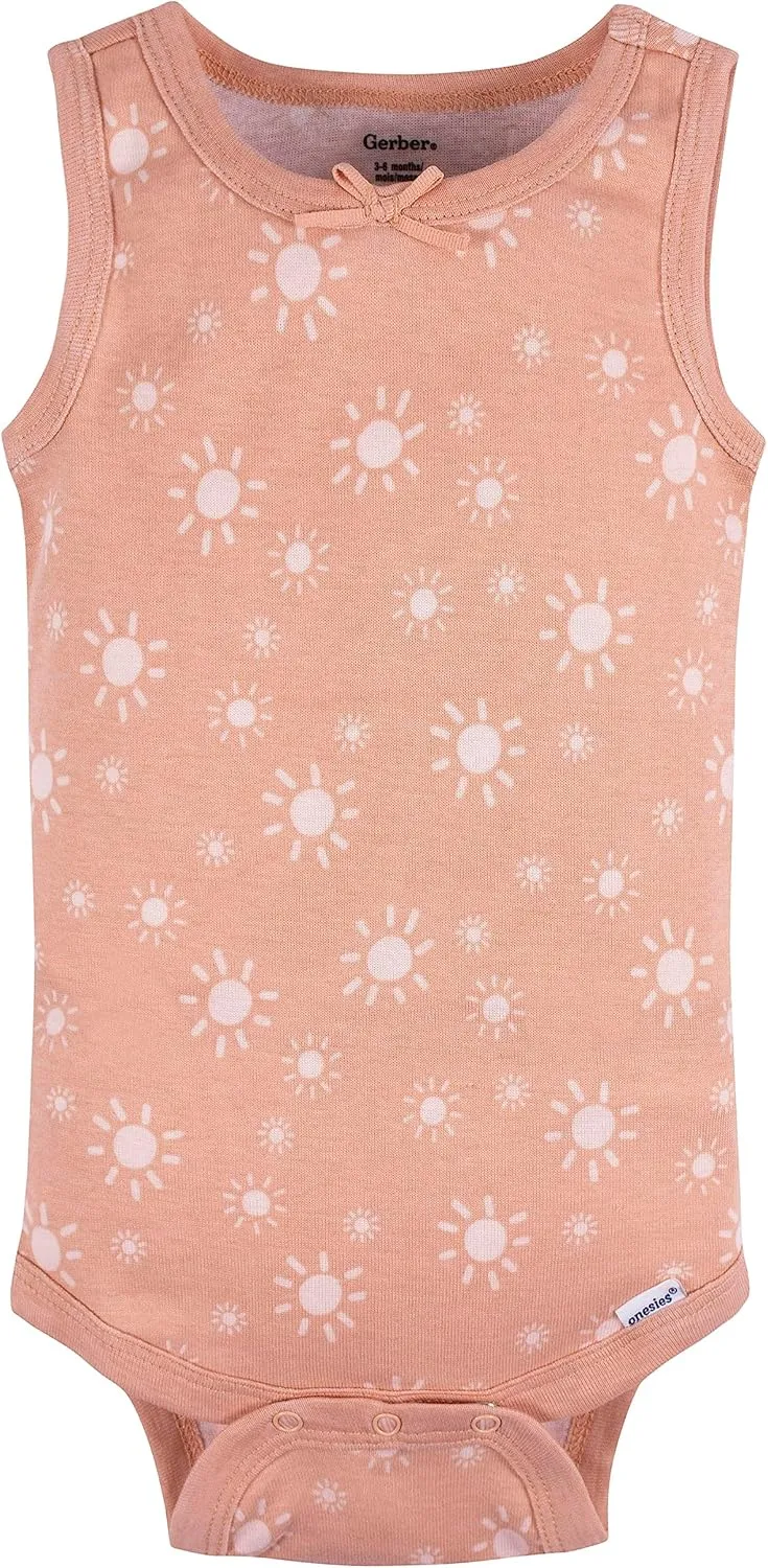 Gerber Baby Boys Multi-Pack Sleeveless Onesies Bodysuit