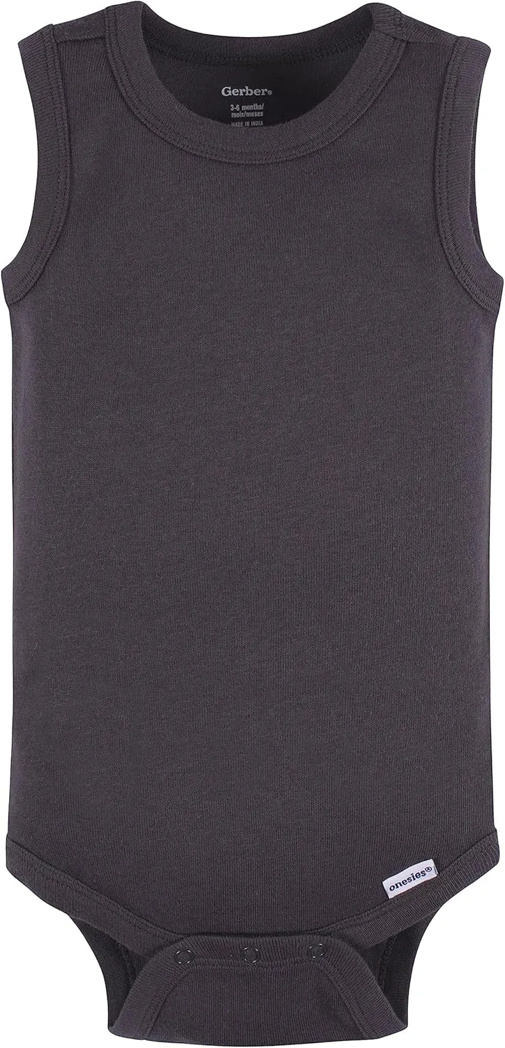 Gerber Baby Boys Multi-Pack Sleeveless Onesies Bodysuit