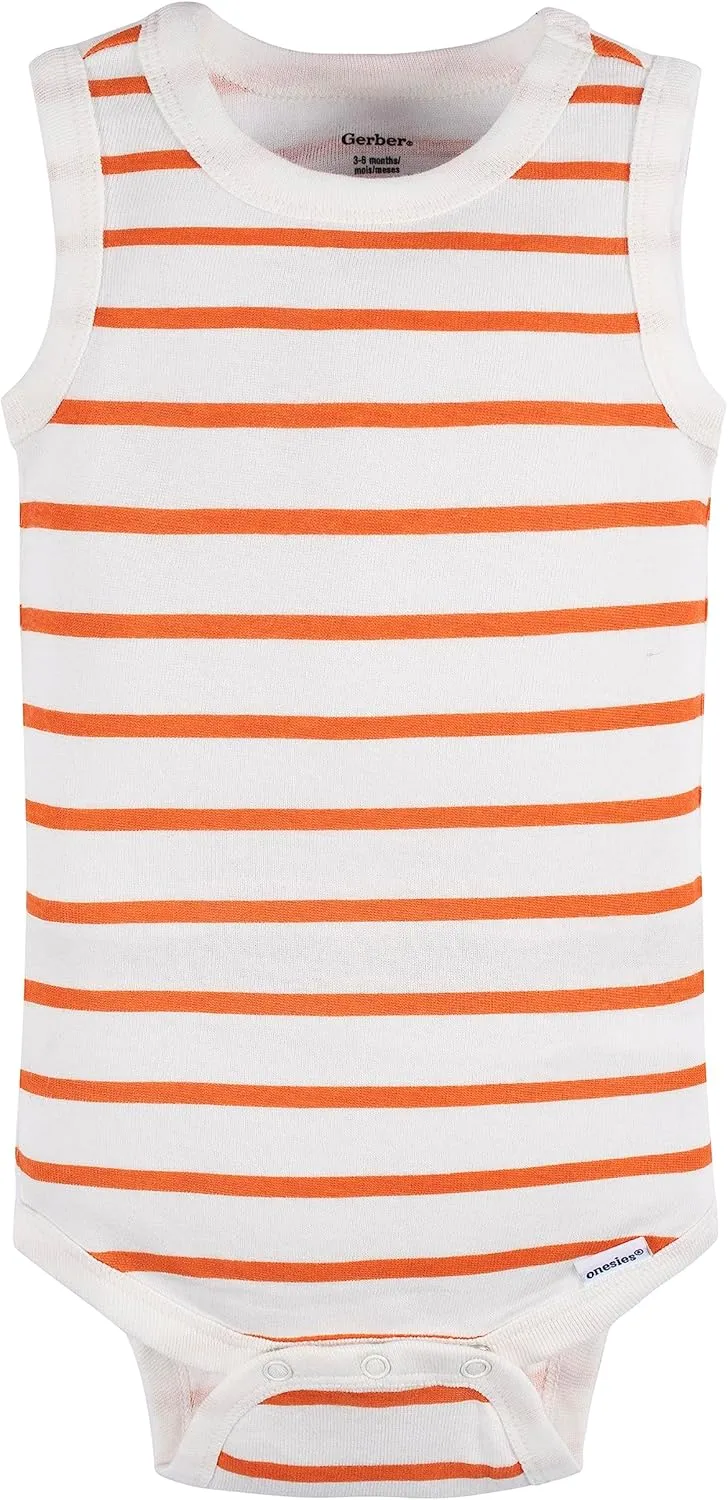 Gerber Baby Boys Multi-Pack Sleeveless Onesies Bodysuit