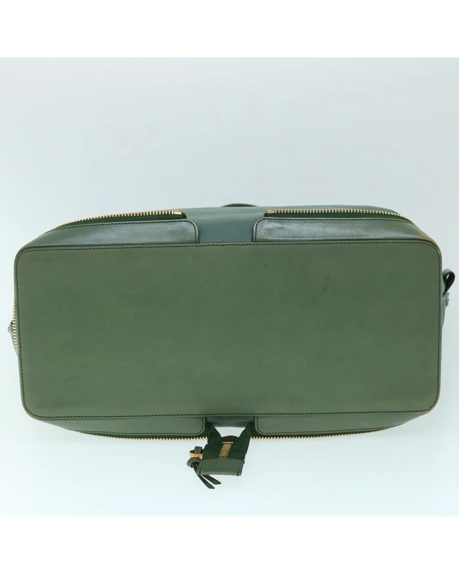 Green Leather Tote Bag