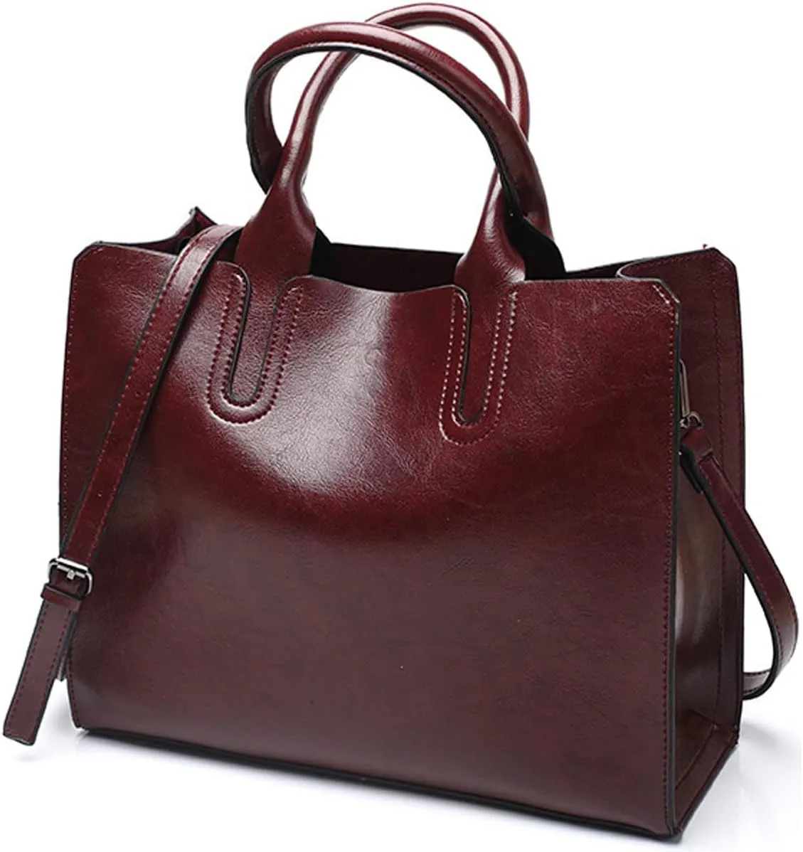 Handbag for Women,PU Leather Shoulder Bag Fashion Top-Handle Satchel Large Tote Purse