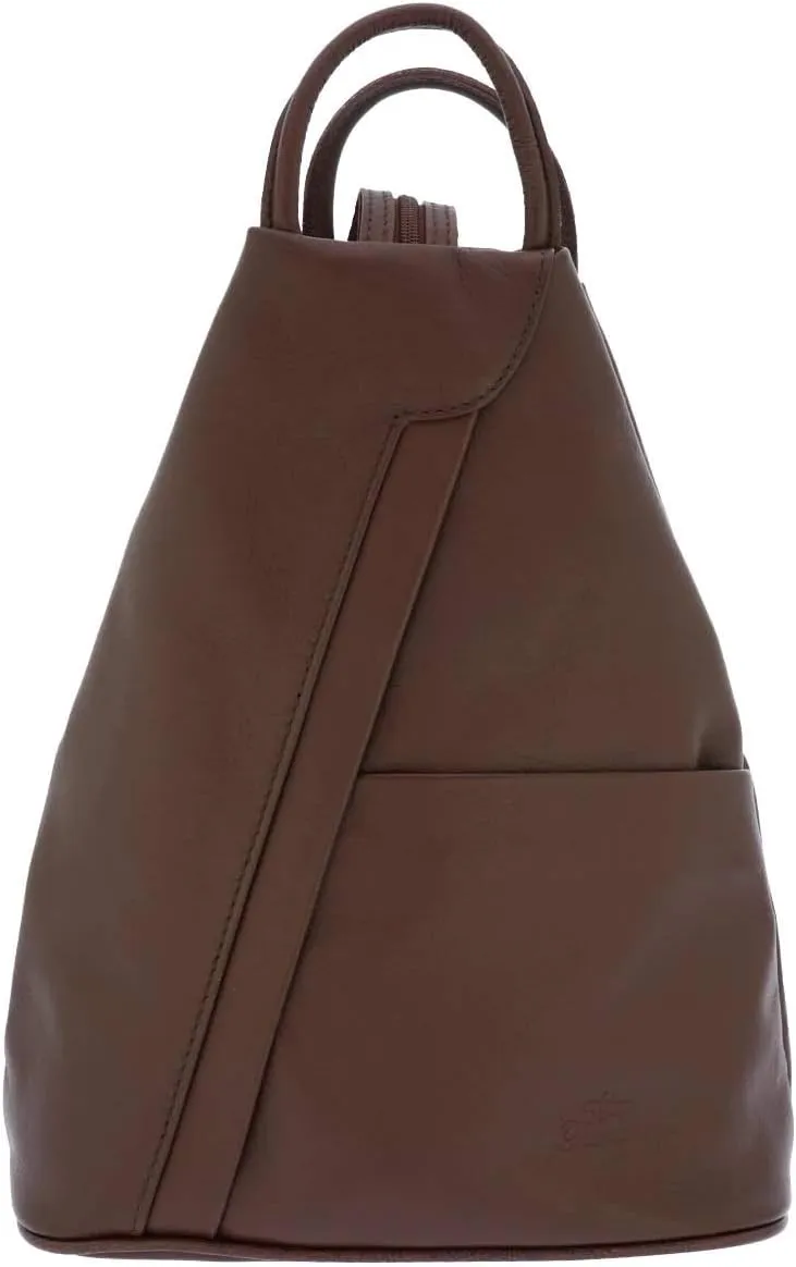 Italian Genuine Leather Top Handle Backpack Purse Shoulder Bag Handbag Rucksack For Women