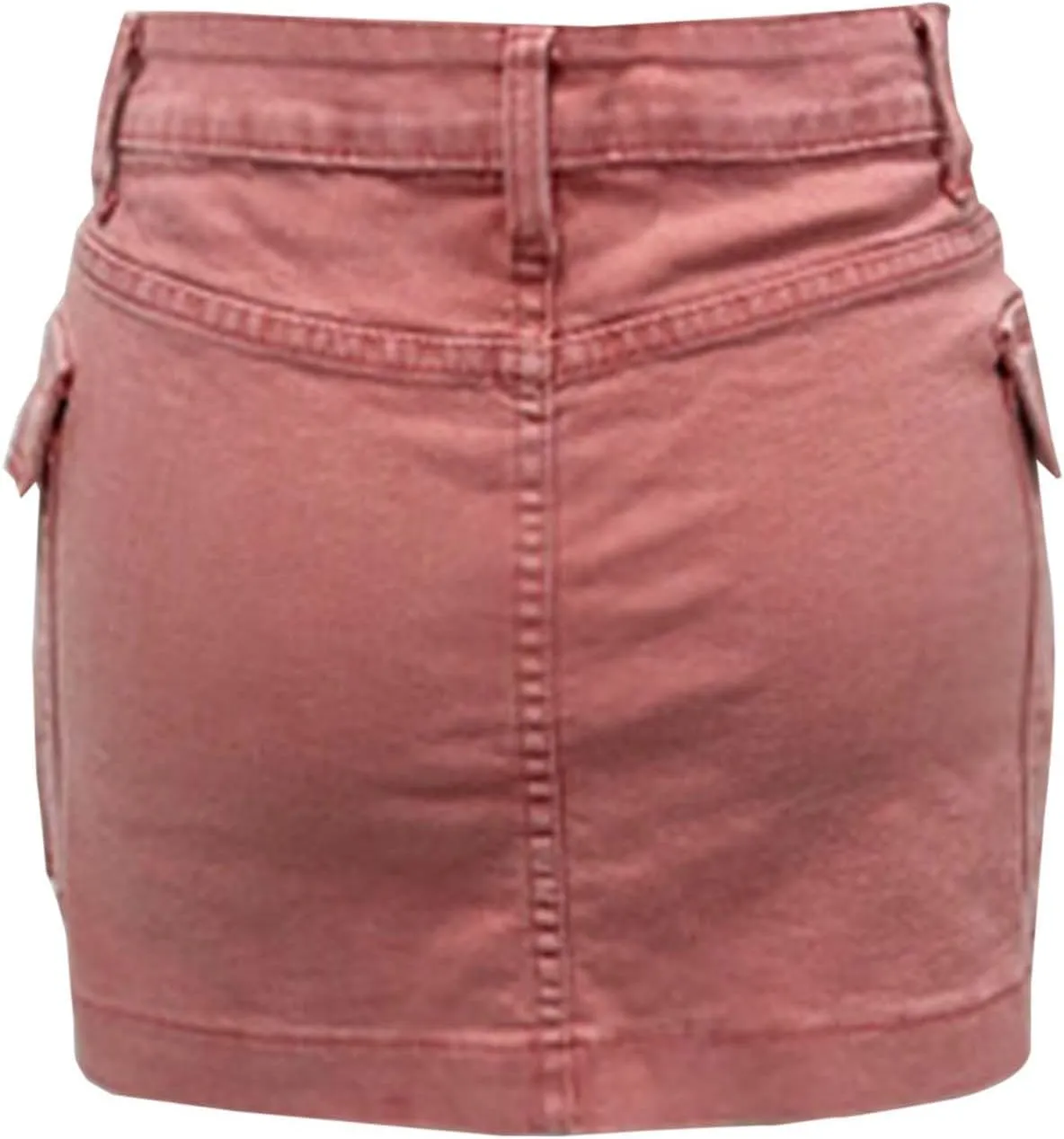 Jean Skirts for Women A-Line High Waisted Summer Casual Cargo Skirts Trendy Going Out Mini Skirts with Pockets