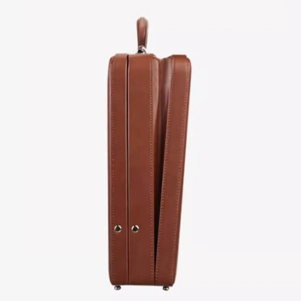 Leather Briefcase, Business Suitcase Password Box, Men's And Women's Laptop Bags File Box Document Storage Suitcase