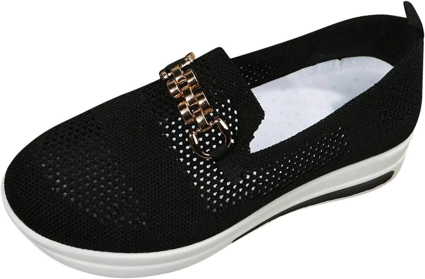Loafers for Women Trendy Mesh Knit Walking Shoes Sock Sneakers Lightweight Comfy Breathable Pull-on Daily Casual Sneakers