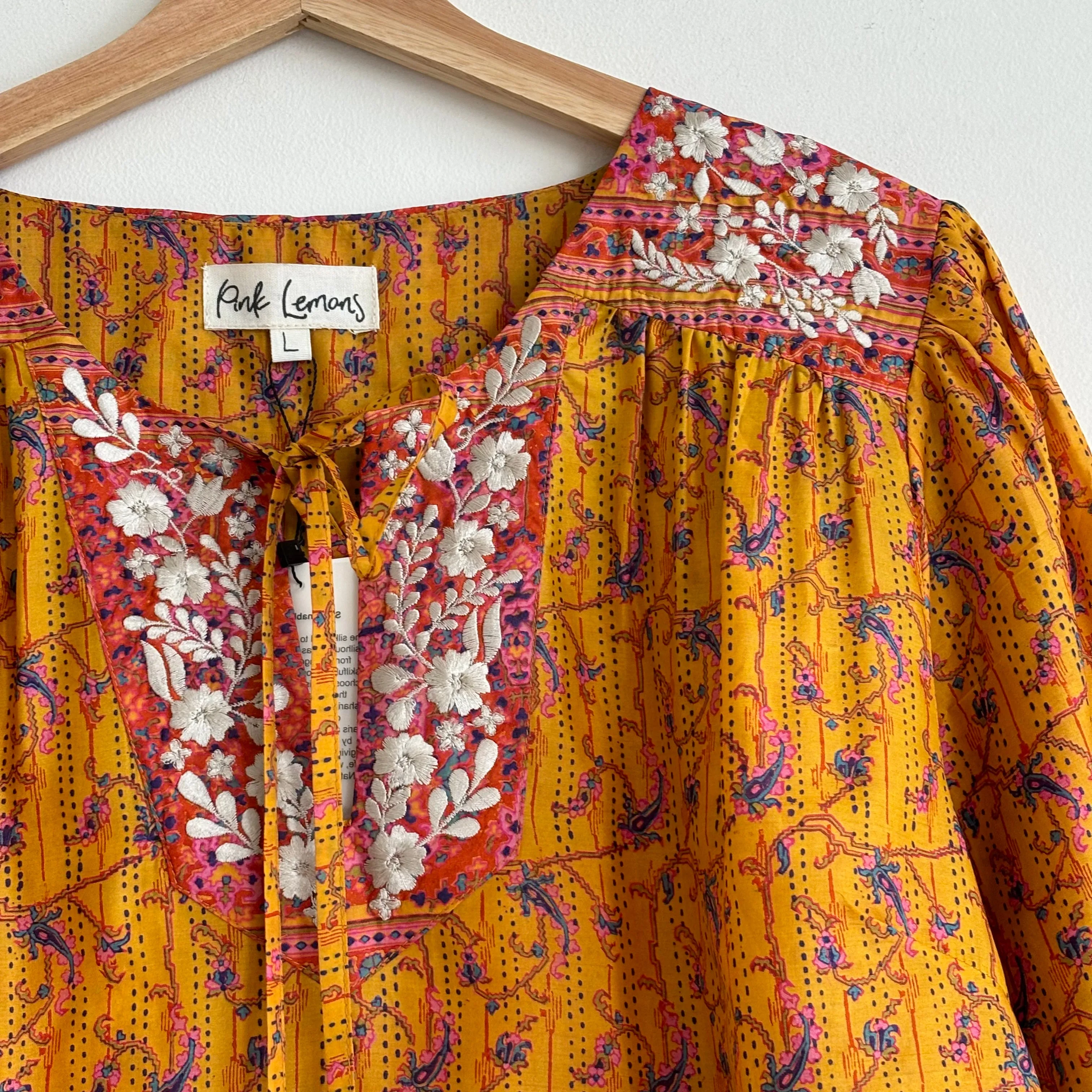 Lolita Embroidered Silk Blouse 112 - S