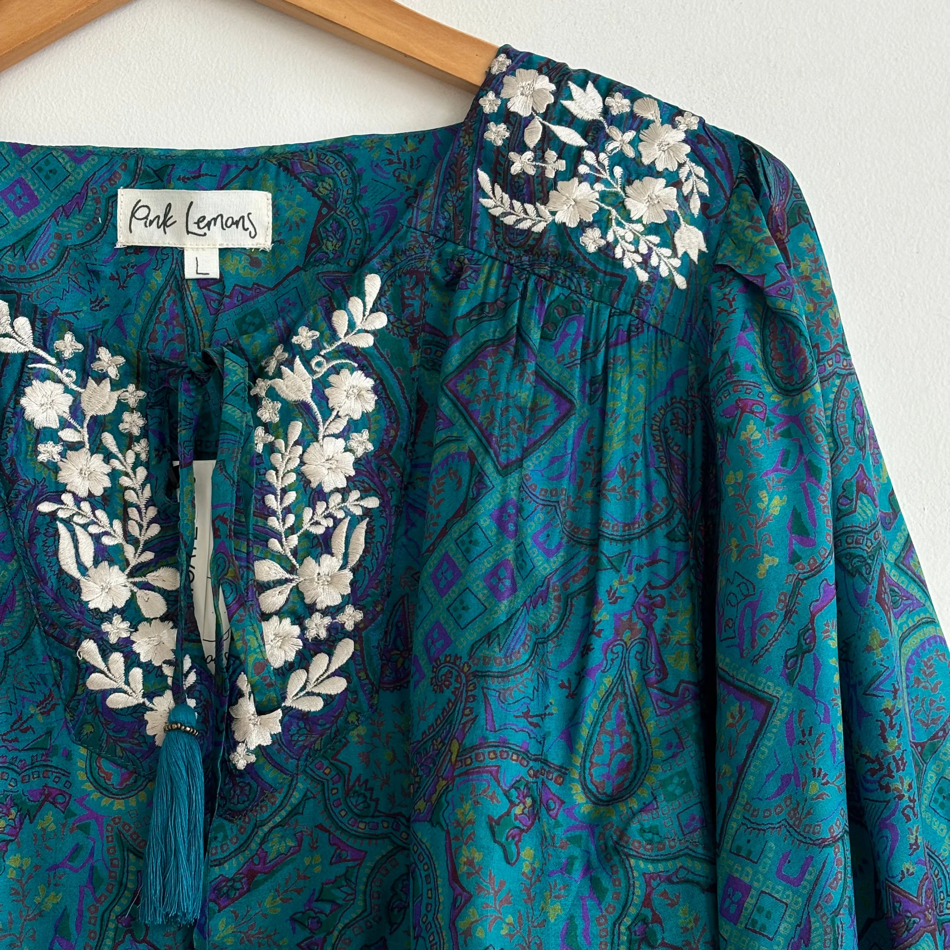 Lolita Embroidered Silk Blouse 113 - S