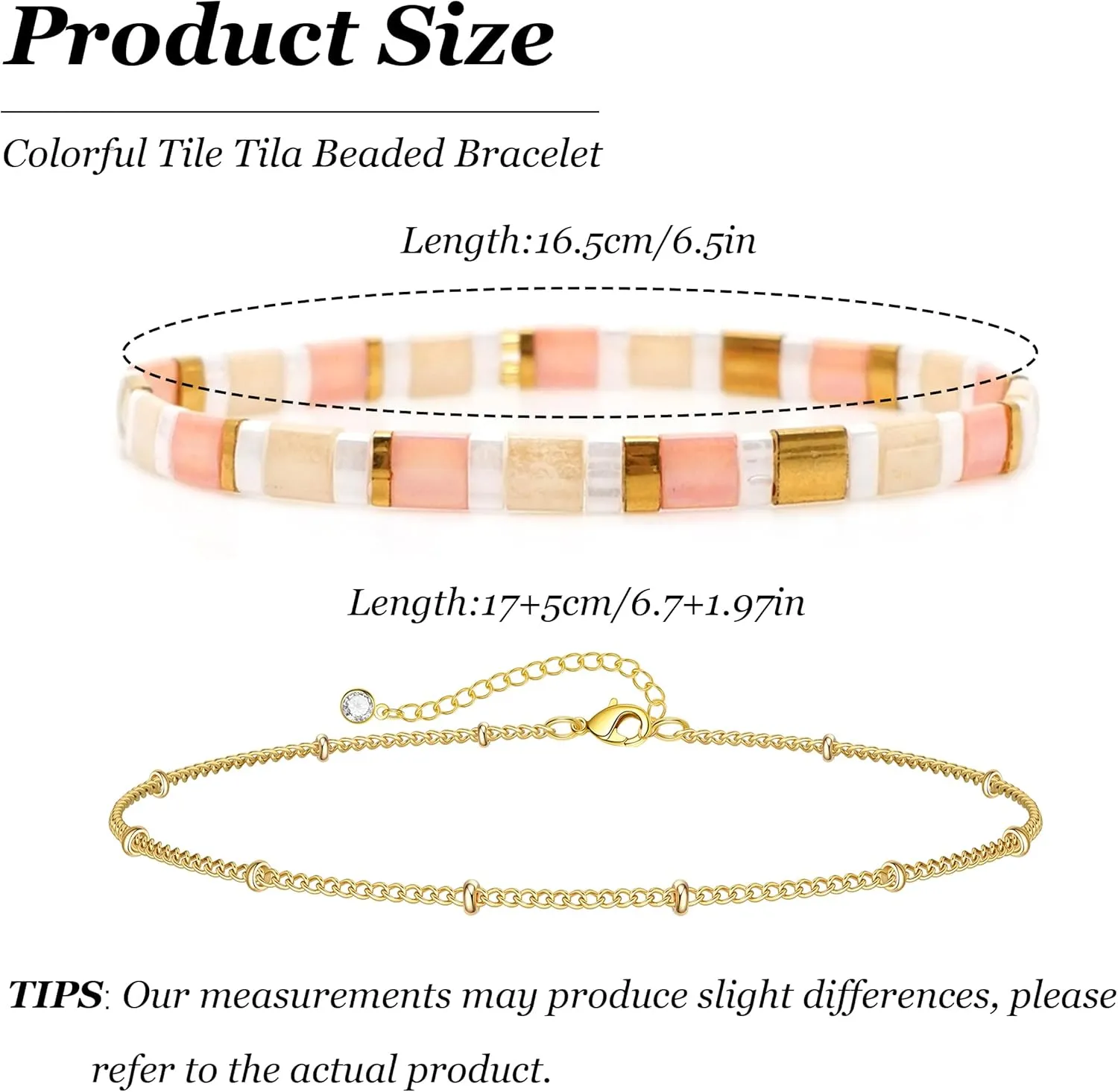 Long tiantian Tila Beaded Bracelets for Women Stretch Bracelets for Women Boho Western Jewelry Gifts Summer 2025 Womens Fashion