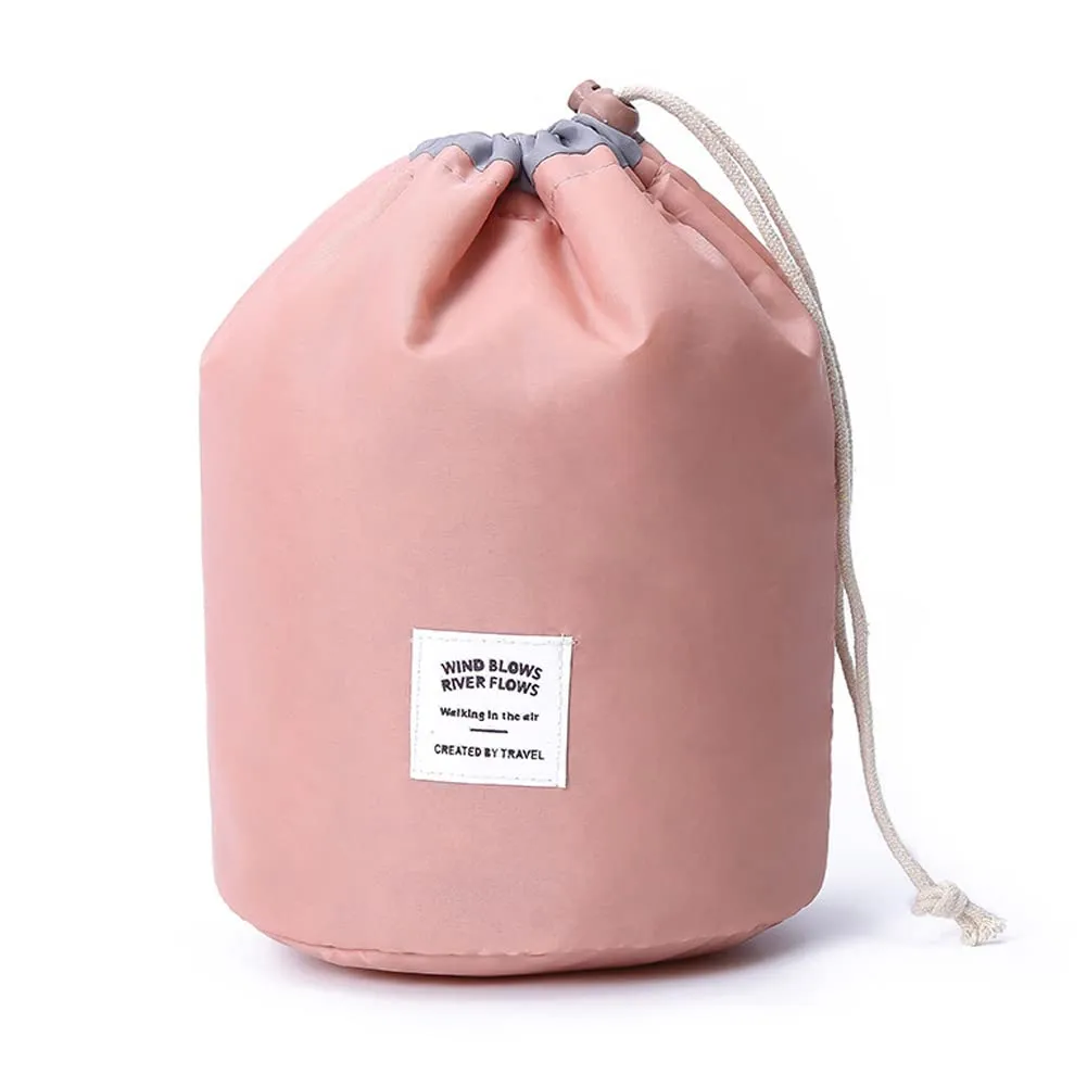 Makeup Bag, Travel Makeup Cosmetic Pouch Portable Handbag Toiletry Case Mini Makeup Train Case Cosmetic Bag Cosmetic Organizer Travel Accessories (Pink)
