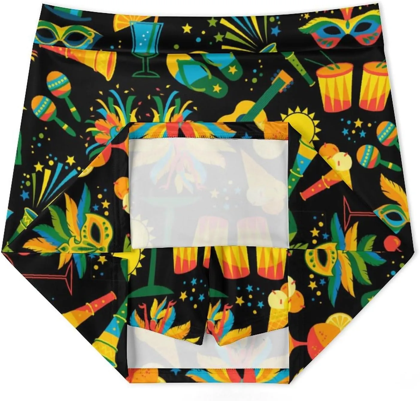 Mardi Gras Shorts Skirt Womans Light Proof Trouser Skirts Mini Skirt High Waist Single Pocket A Line Sports Skorts