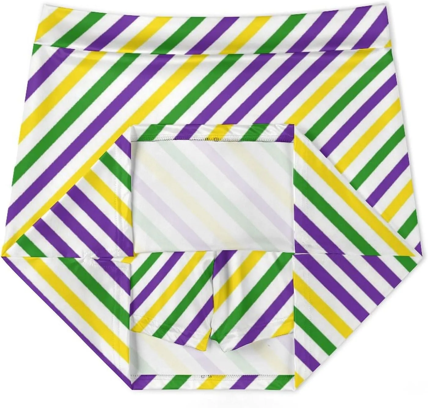 Mardi Gras Shorts Skirt Womans Light Proof Trouser Skirts Mini Skirt High Waist Single Pocket A Line Sports Skorts