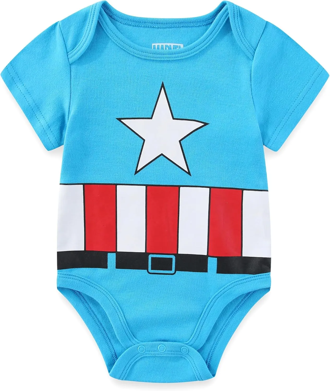 Marvel Avengers Baby Boys 5 Pack Short Sleeve Bodysuit for Newborn and Infants