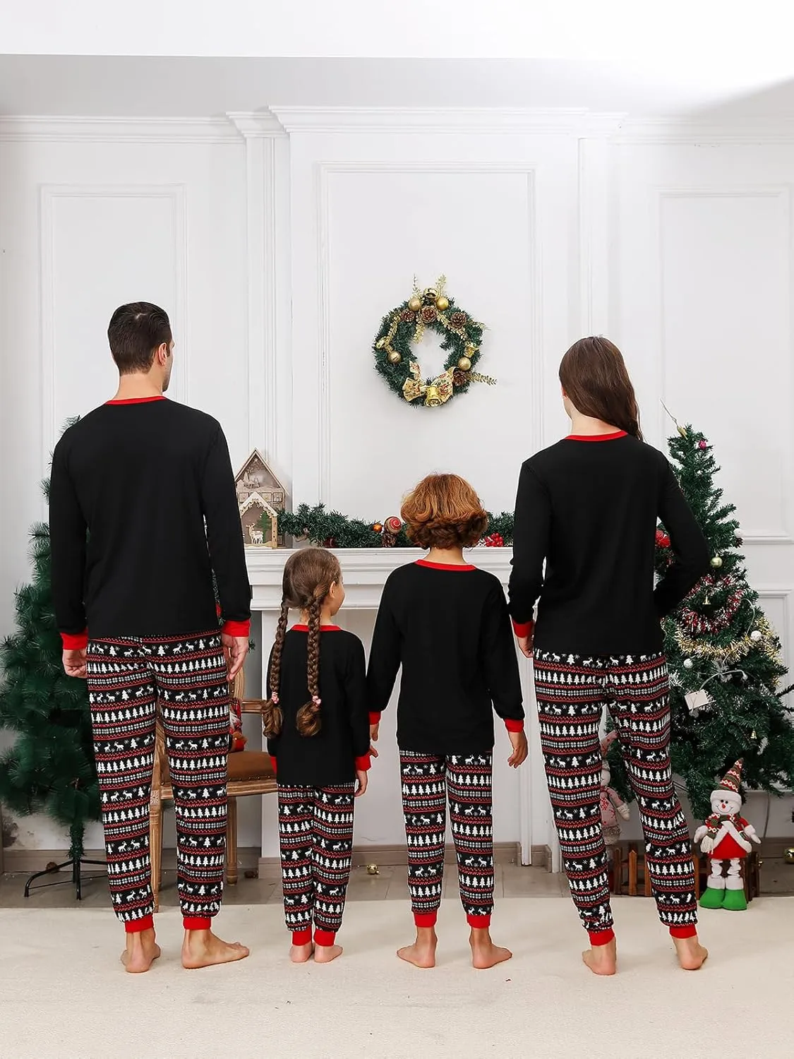 Matching Christmas Pajamas Sets for Family, Cute Womens Mens Christmas Pjs Set