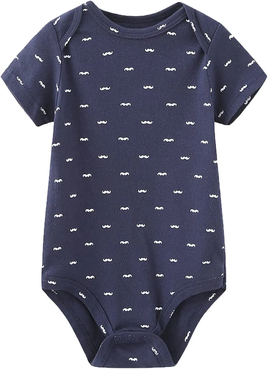 Newborn Baby Clothes Set - Short Sleeve Baby Boy Pants & Girl Bodysuits - Layette Sets
