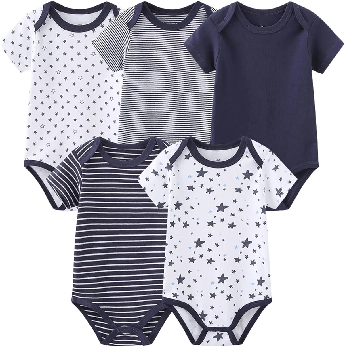 Newborn Baby Clothes Set - Short Sleeve Baby Boy Pants & Girl Bodysuits - Layette Sets