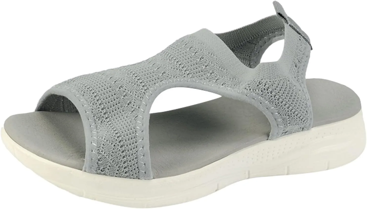 Orthopedic Sandals Women Arch Support Walking Sandals Comfortable Plantar Fasciitis Sport Sandal Mesh Thick-Soled Fishmouth Flying Woven Dress Sports Athletic Open Toe Non-Slip Platform Shoes