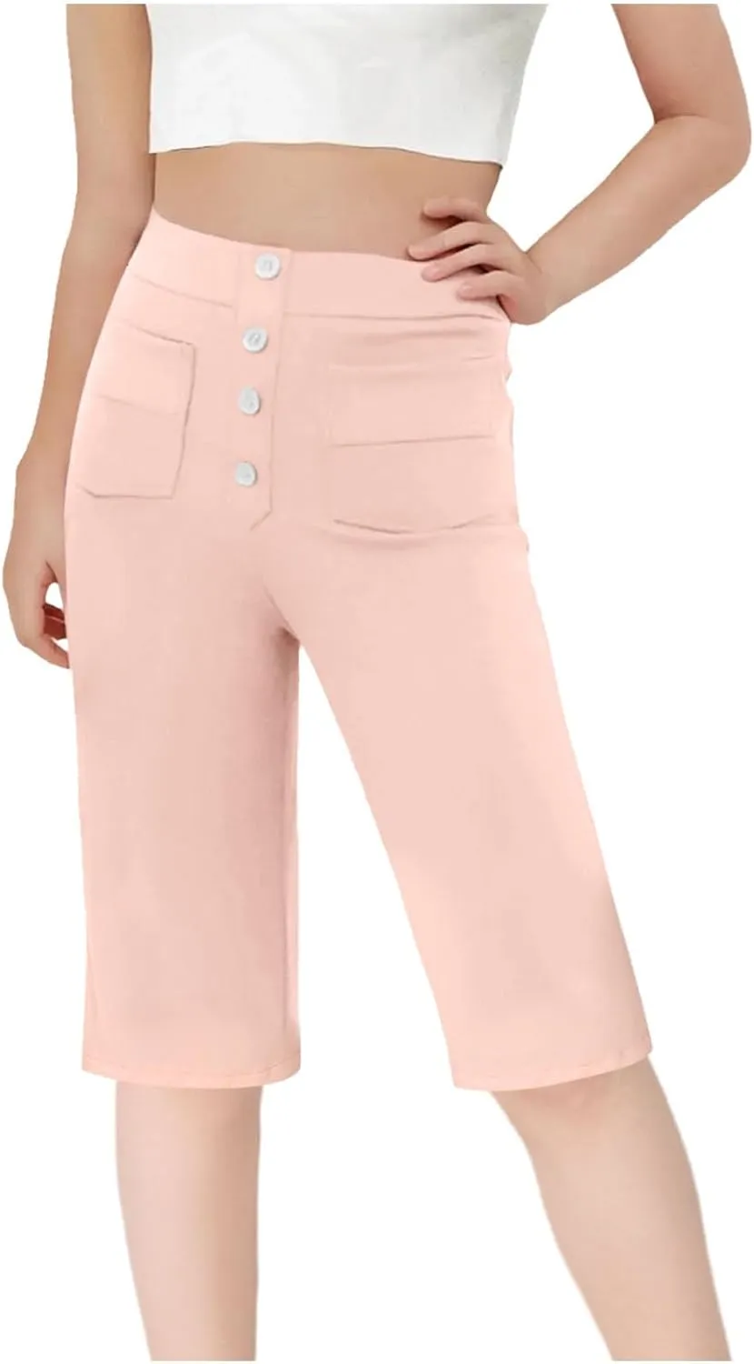 Pants for Kids Girl Boy Summer Fall Sport Gym Yoga High Cut Straight Leg Plain Pants Shorts Sweatpants Child 2025