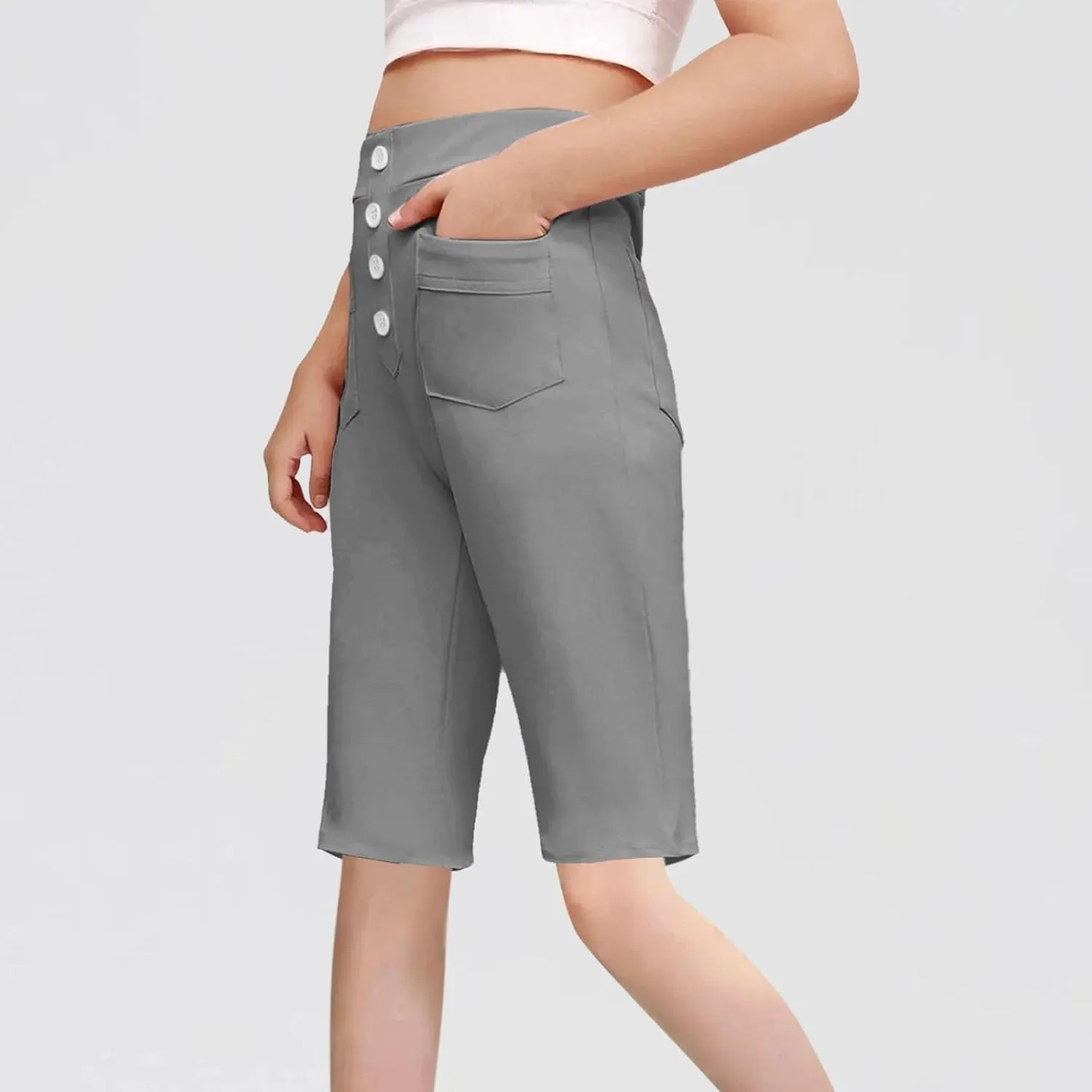 Pants for Kids Girl Boy Summer Fall Sport Gym Yoga High Cut Straight Leg Plain Pants Shorts Sweatpants Child 2025