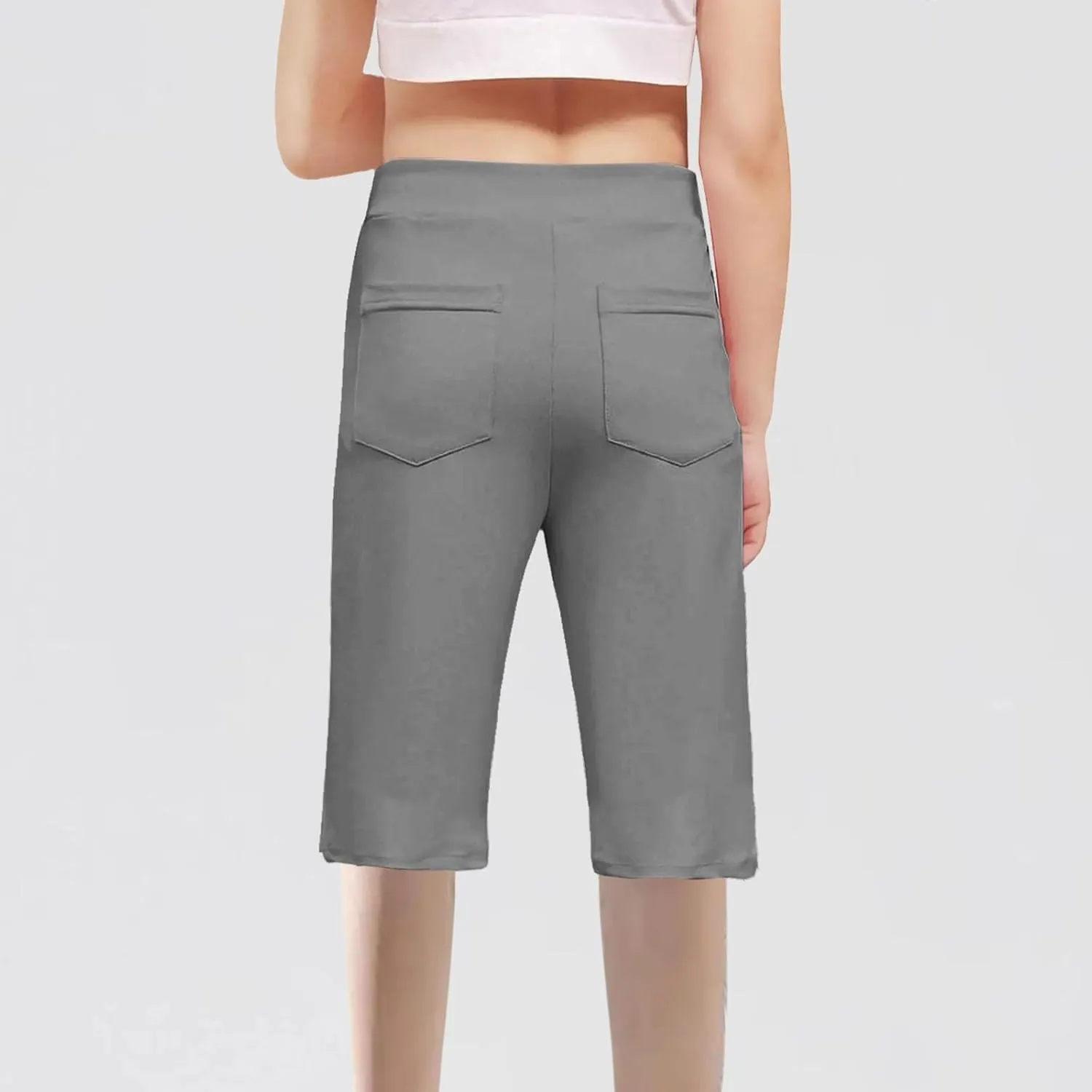 Pants for Kids Girl Boy Summer Fall Sport Gym Yoga High Cut Straight Leg Plain Pants Shorts Sweatpants Child 2025